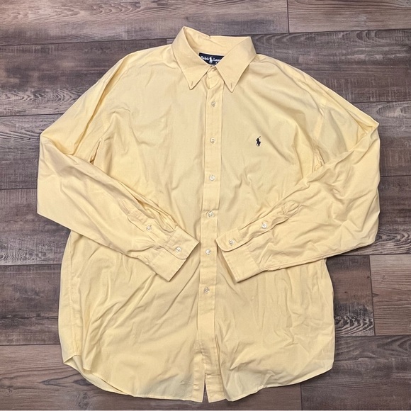 Ralph Lauren Other - Yellow Ralph Lauren Button Down Shirt Men’s Size XL